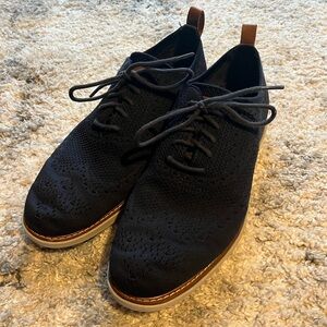 Cole Haan Navy Blue Stitchlite Oxfords